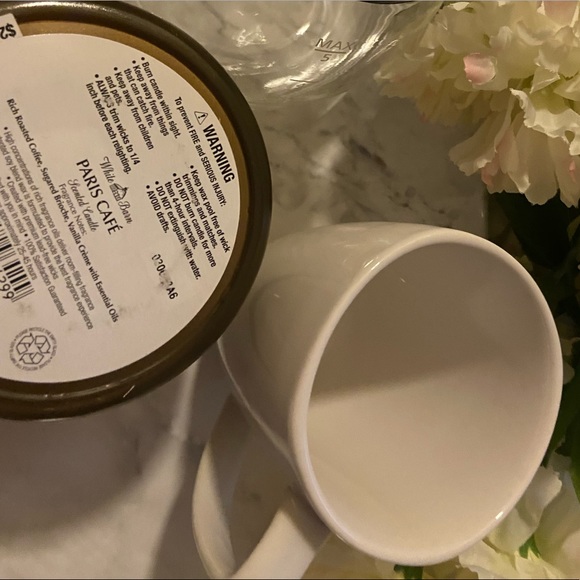 NWT🏷DISCONTINUED☕️🍶”Paris Café”White Barn Candle - Picture 6 of 8